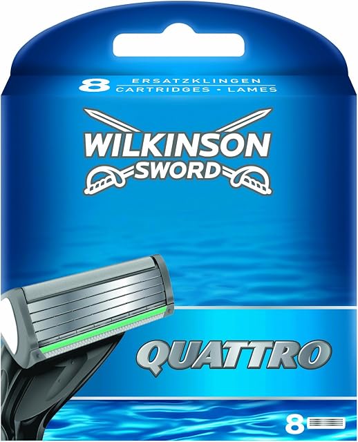 Wilkinson Sword Quattro Klingen, 8 Stück