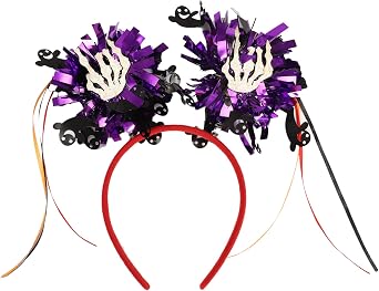 Halloween Party Tinsel Headband Strips Tassels Hairpin Cosplay Accessories for Halloween Christmas Birthday