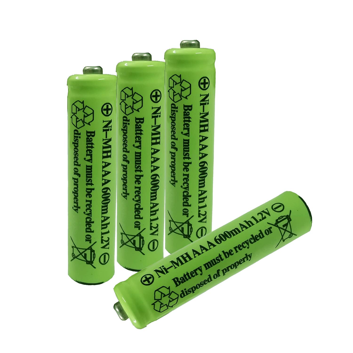 AAA Nimh 600mAh 1 2v Rechargeable Battery for Outdoor Solar Lights Garden Lamp 4 Pack