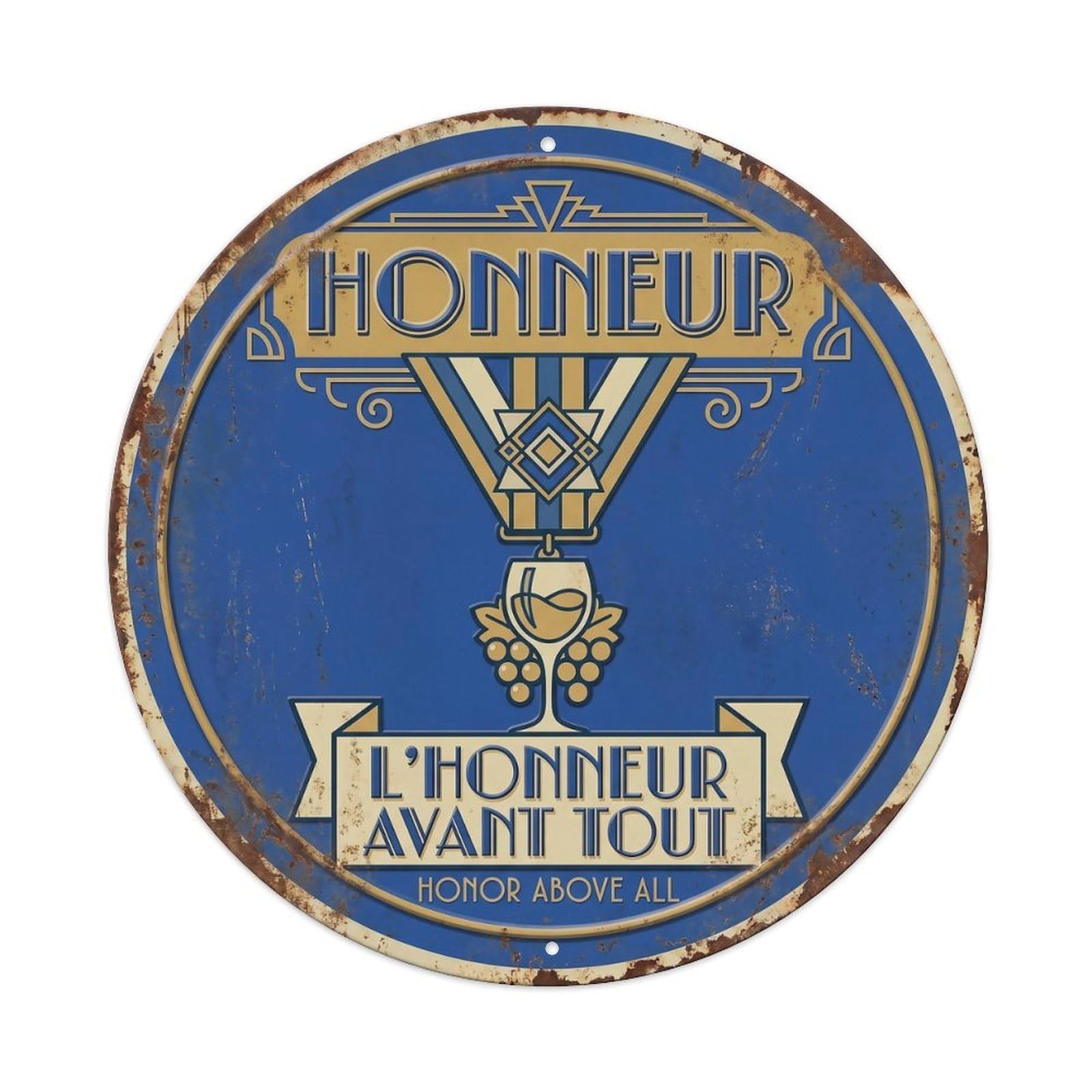 Honor Humorous Mancave Honor Metal Tin Sign