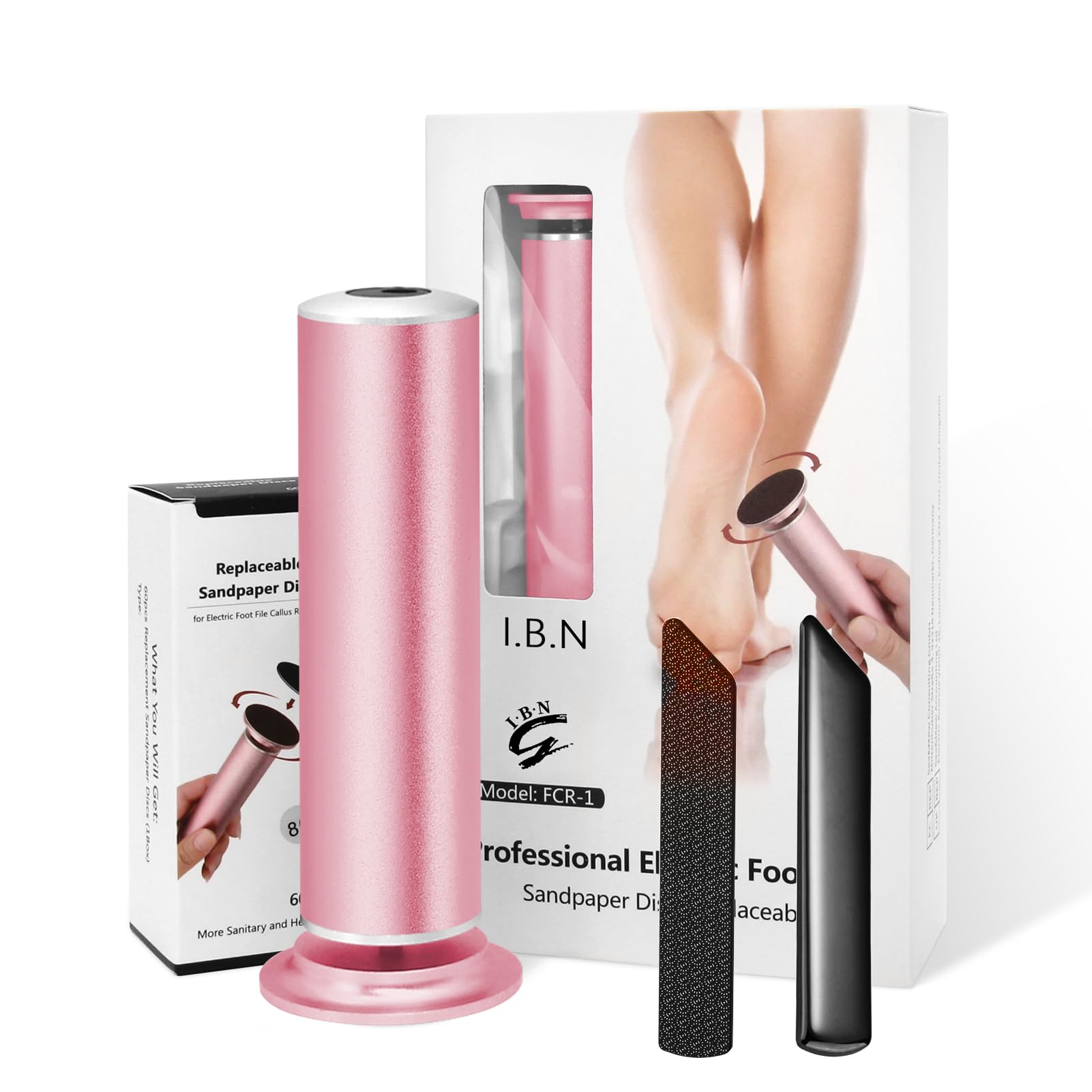 Electric Foot Callus Remover with Hand Callus Remover, Adjustable Speed Professional Electric Foot File Filer Sander Pedicure Tools for Feet Heel Dead