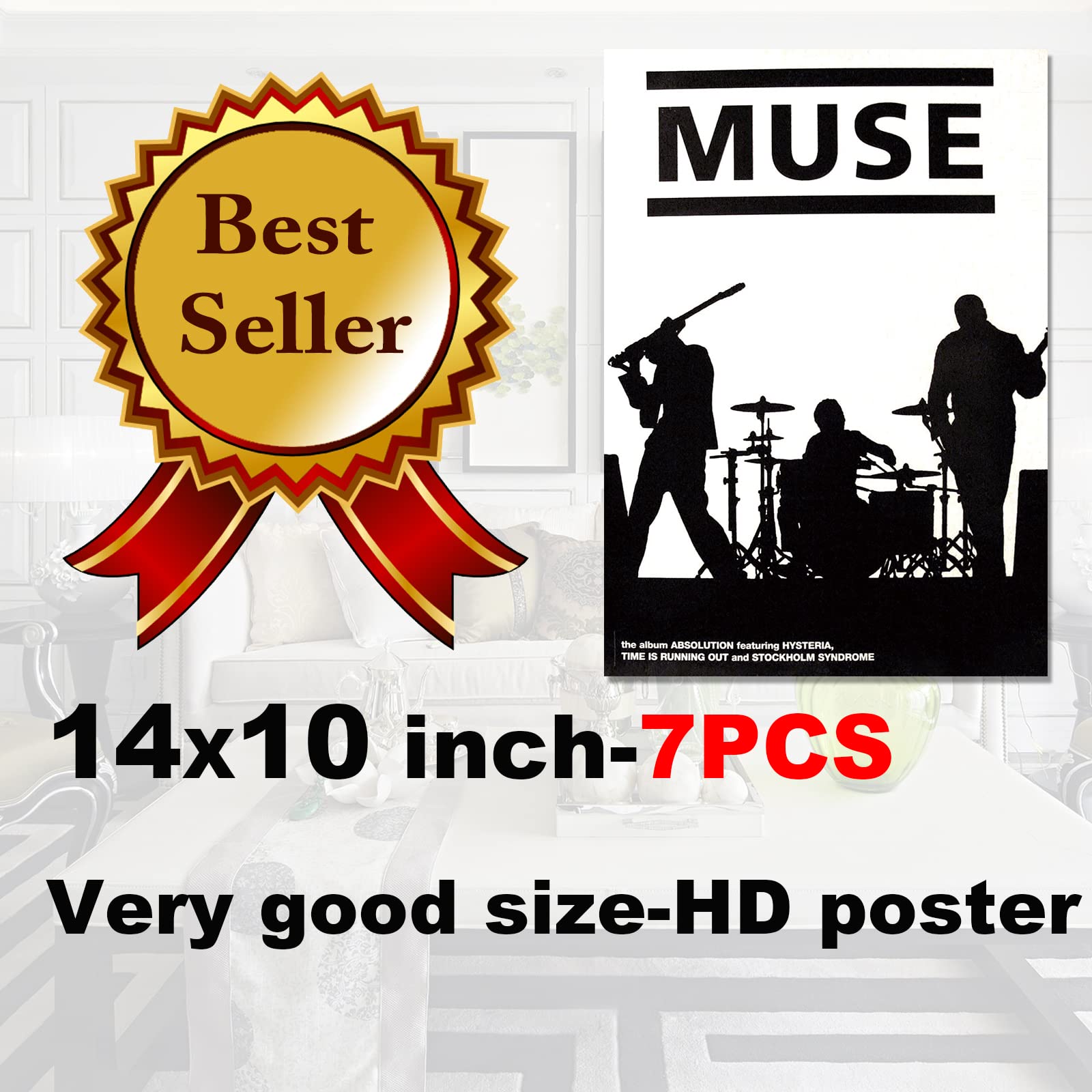 Amazon.co.jp: ミューズポスター クラシックロックミュージックバンド