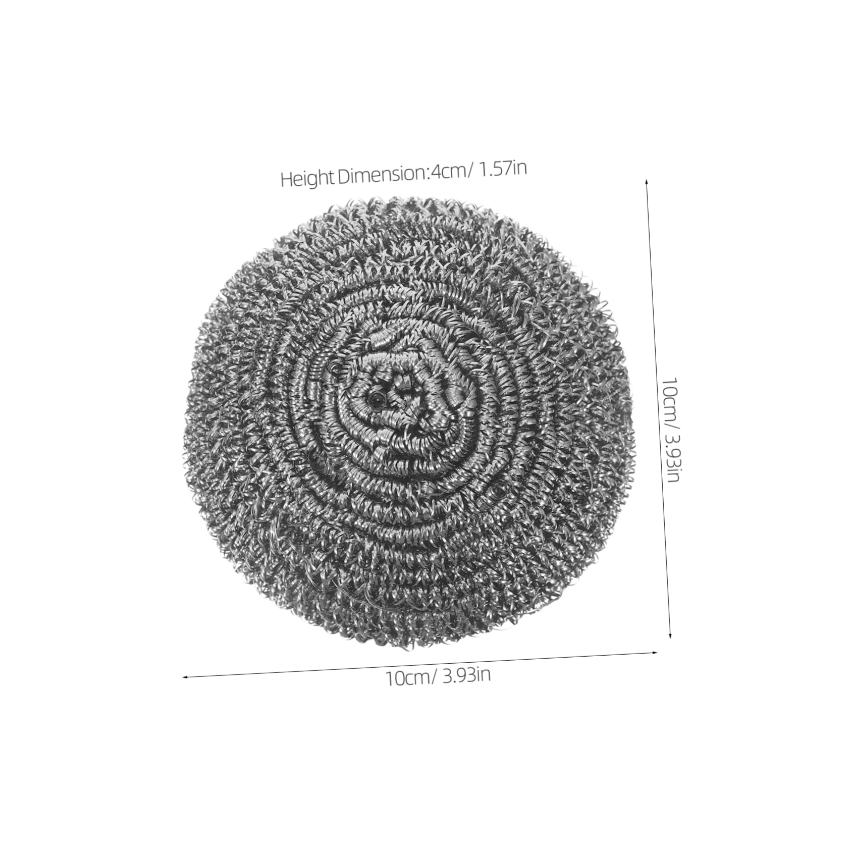 Alipis Non-breakable Stainless Steel Scrubbers 20 Pcs Dish Cleaning Pads Pan Scrubbers for Kitchen