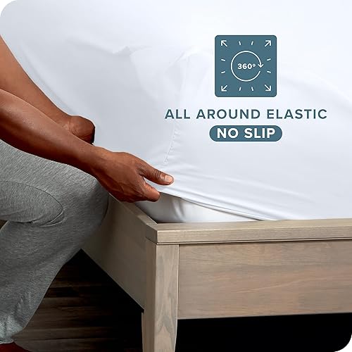 Miniatura 3 de Bare Home - Sábana bajera ajustable, paquete de 2 unidades y 5 unidades