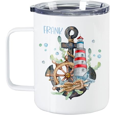 Tasse Mit Leuchtturm Henkel