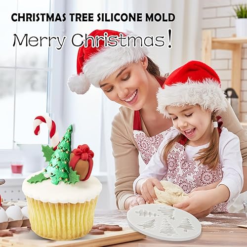 Miniatura 6 de Molde de silicona para árbol de Navidad, moldes para decoración de tartas, moldes de fondant, moldes de azúcar, herramientas de chocolate