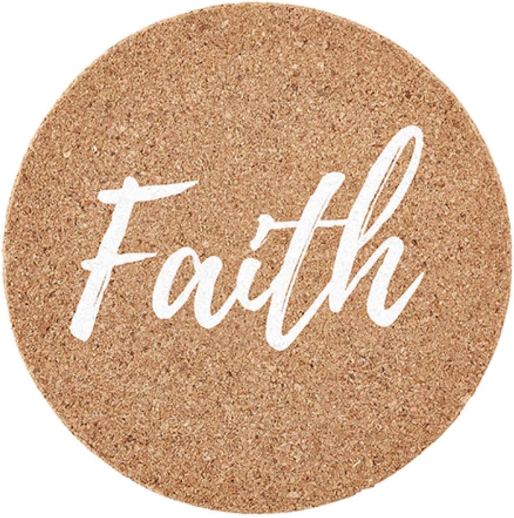 Hоlіdау Dеаlѕ 🛒 Cork Coasters Round Faith, Hope, Love Cork Coasters, 4 Inch, Set of 4, Brown Tор Brаndѕ Cork Coasters Round Faith, Hope, Love Cork Coasters, 4 Inch, Set of 4, Brown
