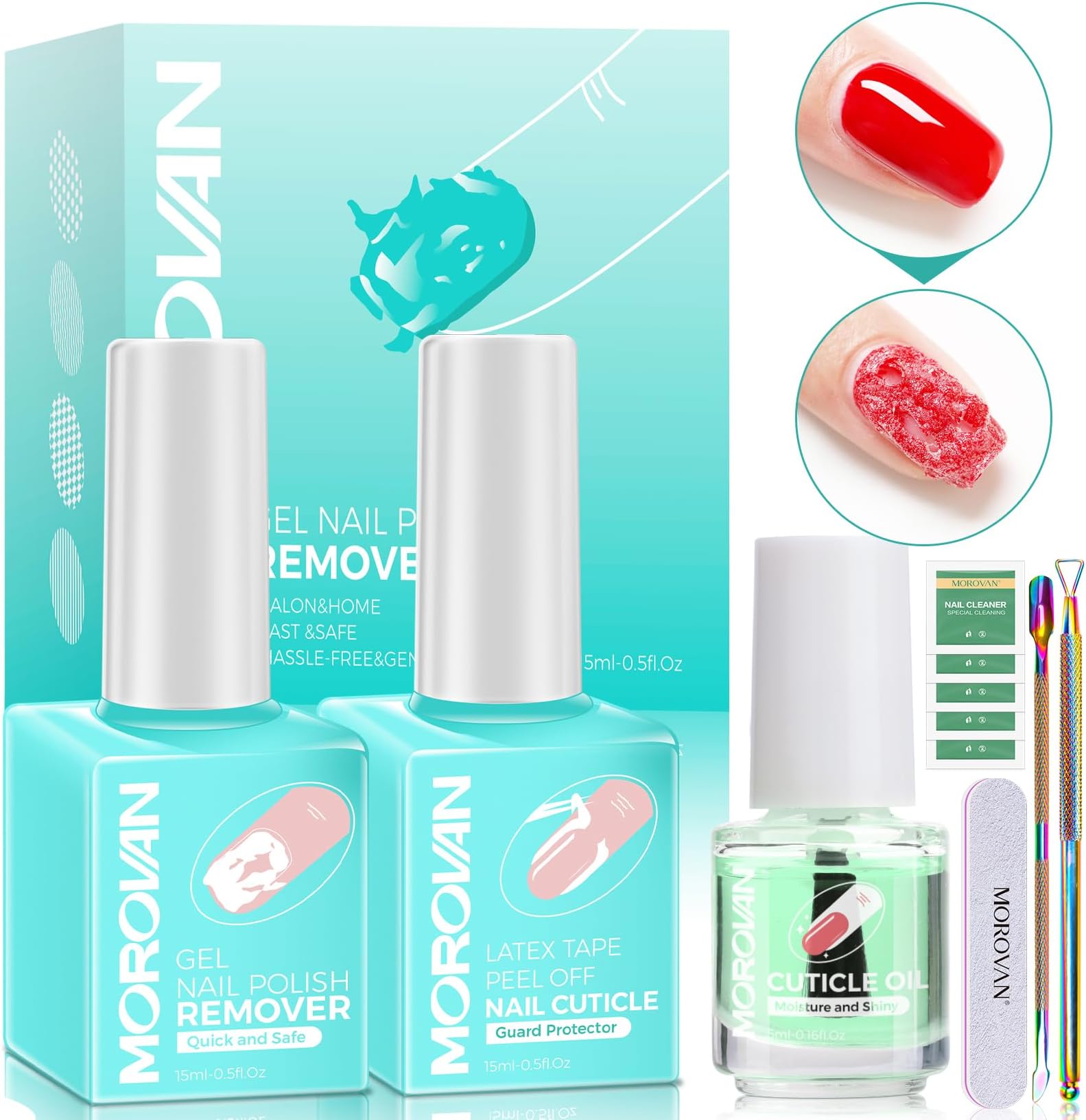 Gel Nail Polish Romover Kit With Everything