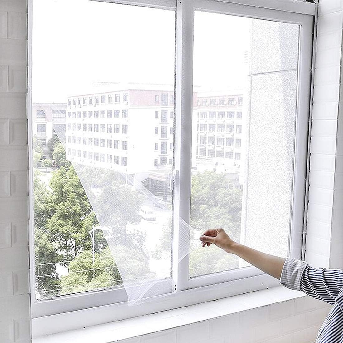 Ylucky Adjustable Window Screen DIY Mosquito Net Window