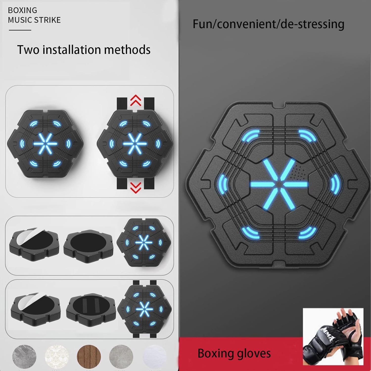 Music Boxing Machine,Striking Training Equipment,Home Equipment,Boxing Trainer,Strength Training,Interactive Lighting