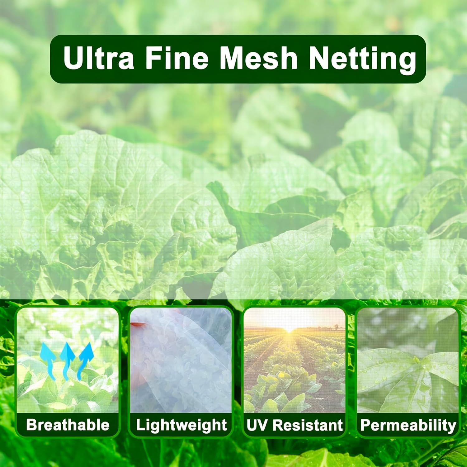 2PCS Large Fruit Tree Netting with Drawstring and Zipper, 8 X 8 FT Blueberry Bush Netting Cover, Garden Bird Netting Plant Cover (White-2pcs-8x8ft)