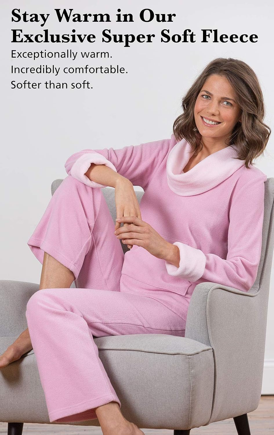 PajamaGram Fleece Womens Pajamas - Winter Pajamas For Women - Image 4