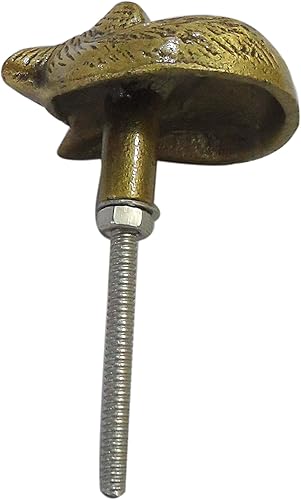 Miniatura 4 de Perilla Home Juego de 4 pomos antiguos  Zorro dormido decorativo  Asas de hierro artístico de diseñador  para tiradores de gabinete, interior,