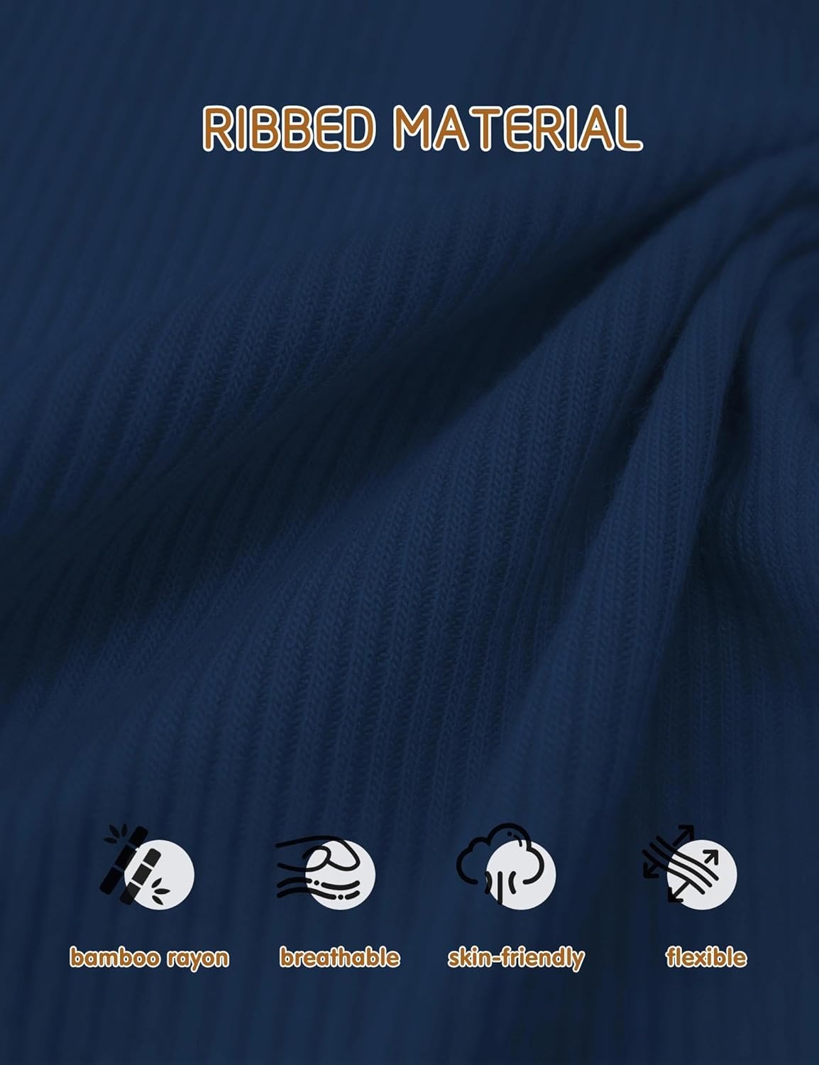 Jimonda Ribbed Rayon From Bamboo Baby Boys/Girls Sleepers, 2-Way Zipper Long Sleeve Footless Pajamas With Mittens Soft Pjs - Image 6