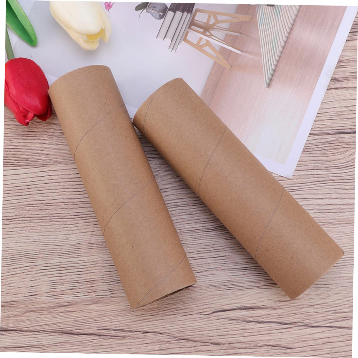 STOBOK Lot de 30 Tubes en Carton Kraft pour Affiches, Protection Résistante Paroi de 2mm