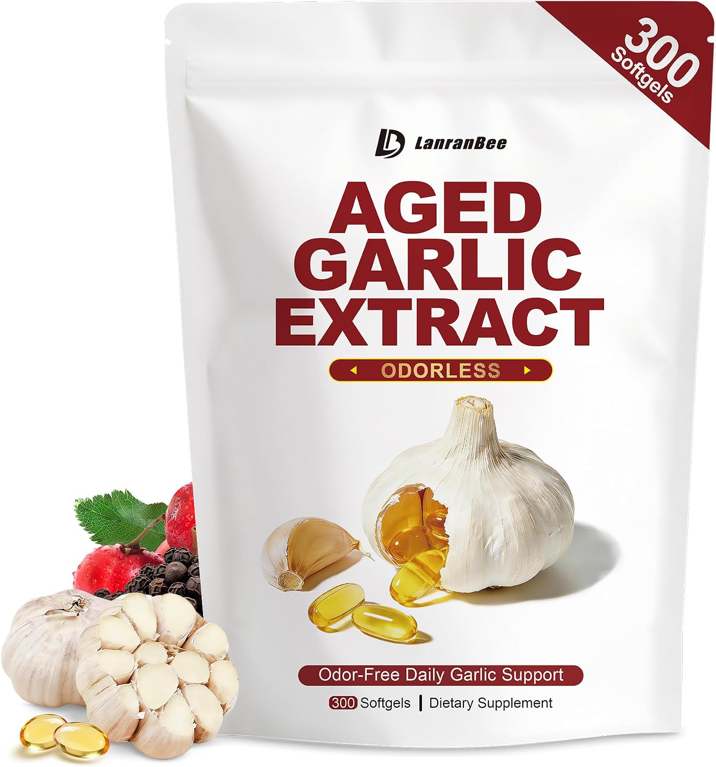 Aged Garlic Extract 750mg Softgels Standardized for S-Allyl Cysteine (SAC)