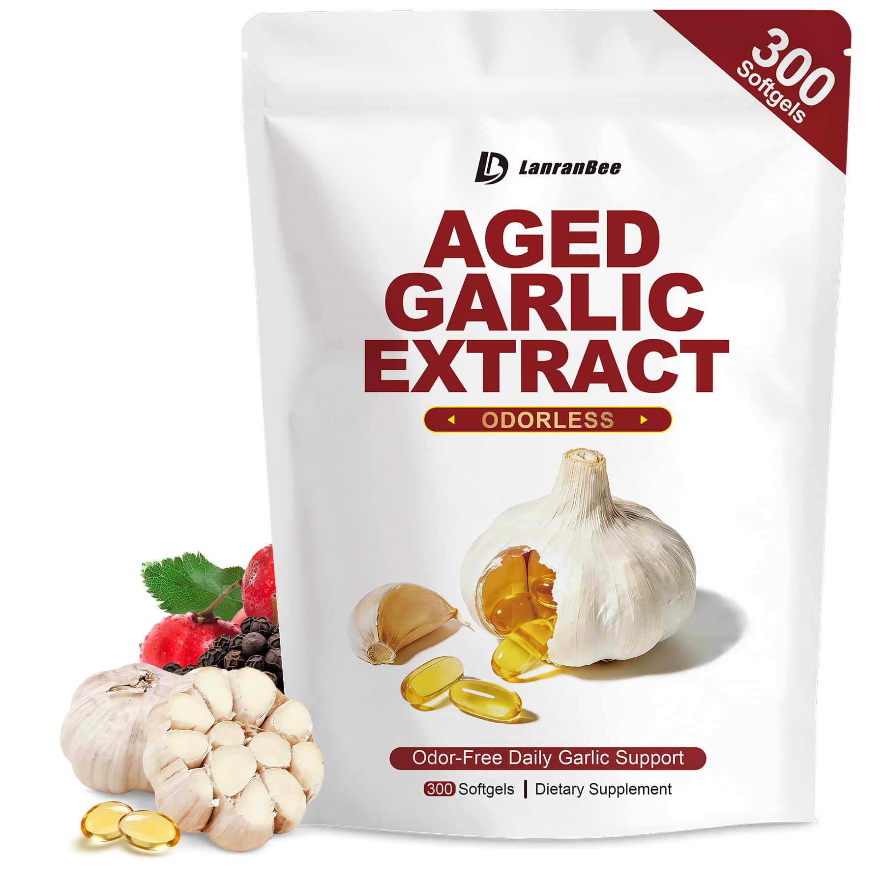 Aged Garlic Extract 750mg Softgels Standardized for S-Allyl Cysteine (SAC)