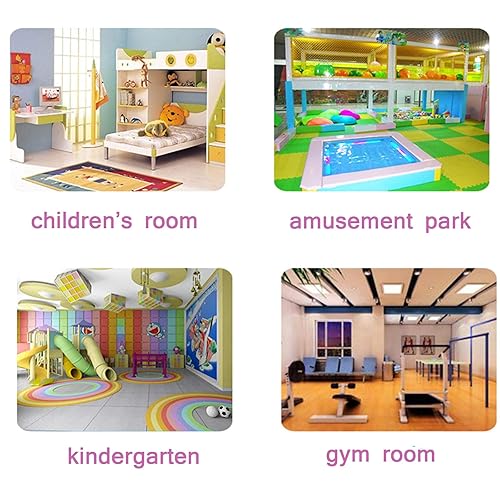 Miniatura 9 de Tapete de juego educativo de espuma EVA suave para bebé, rompecabezas de 5.9 x 5.9 pulgadas, entrelazado, ambiental, no tóxico, alfombra para niños,