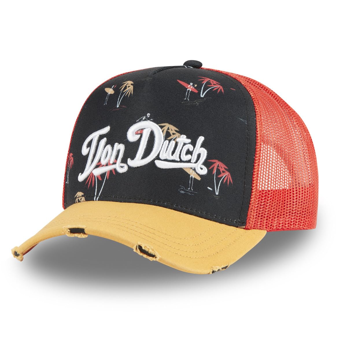 Von Dutch Men's & Women's Adjustable Cap, Trucker Print TU Cap