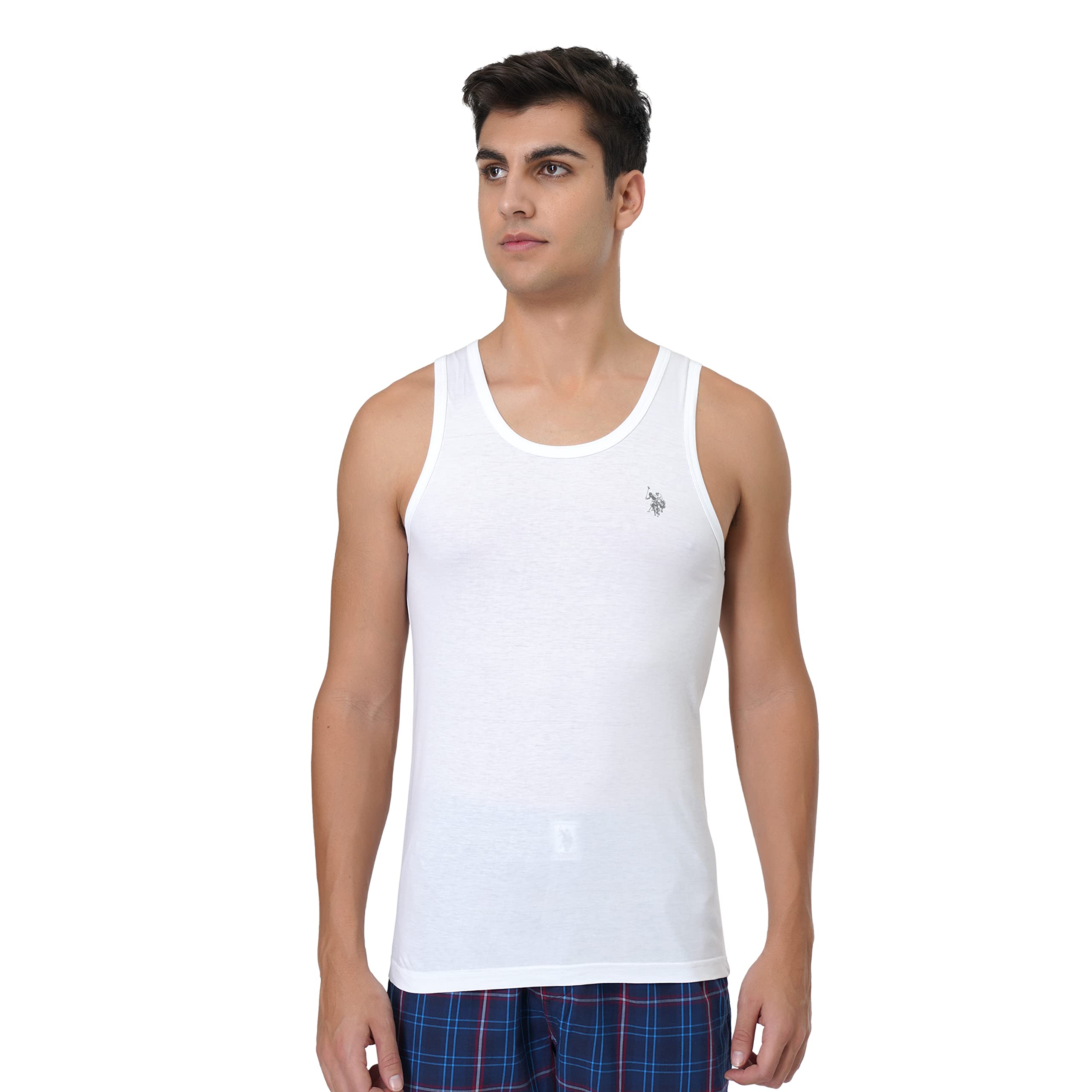 u.s. polo assn. Regular Fit Men Antibacterial Cotton Bamboo PV001 Vest-picture-11