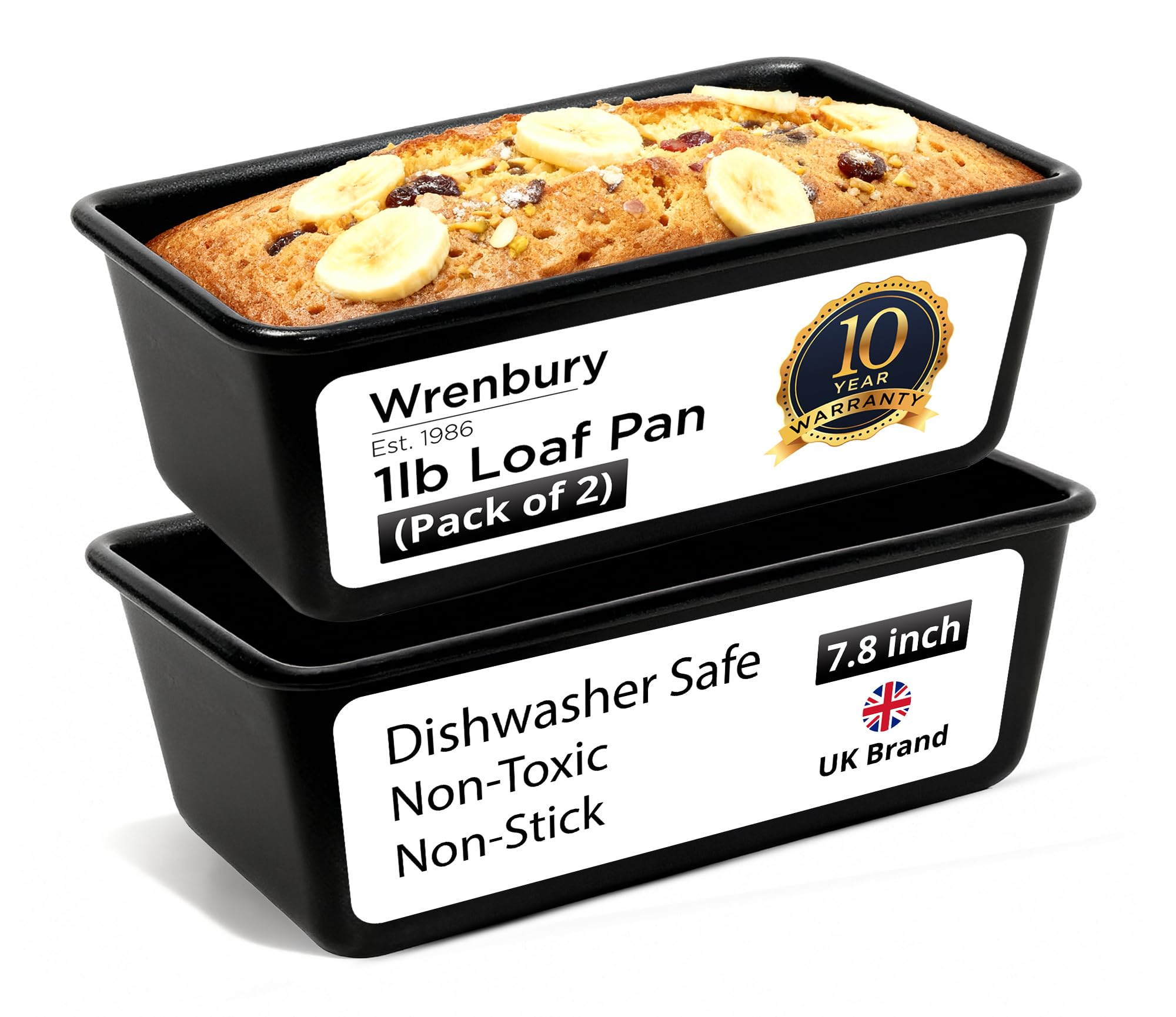 Wrenbury Pro 1lb Loaf Pan Set