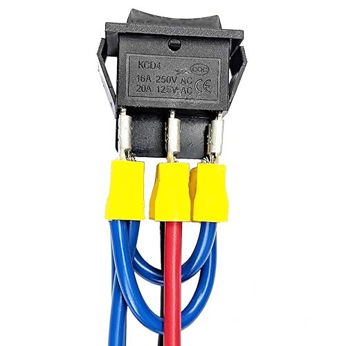Miniatura 3 de IndusTec - Interruptor de pestillo mantenido con cable de 20 amperios y 12 V CC