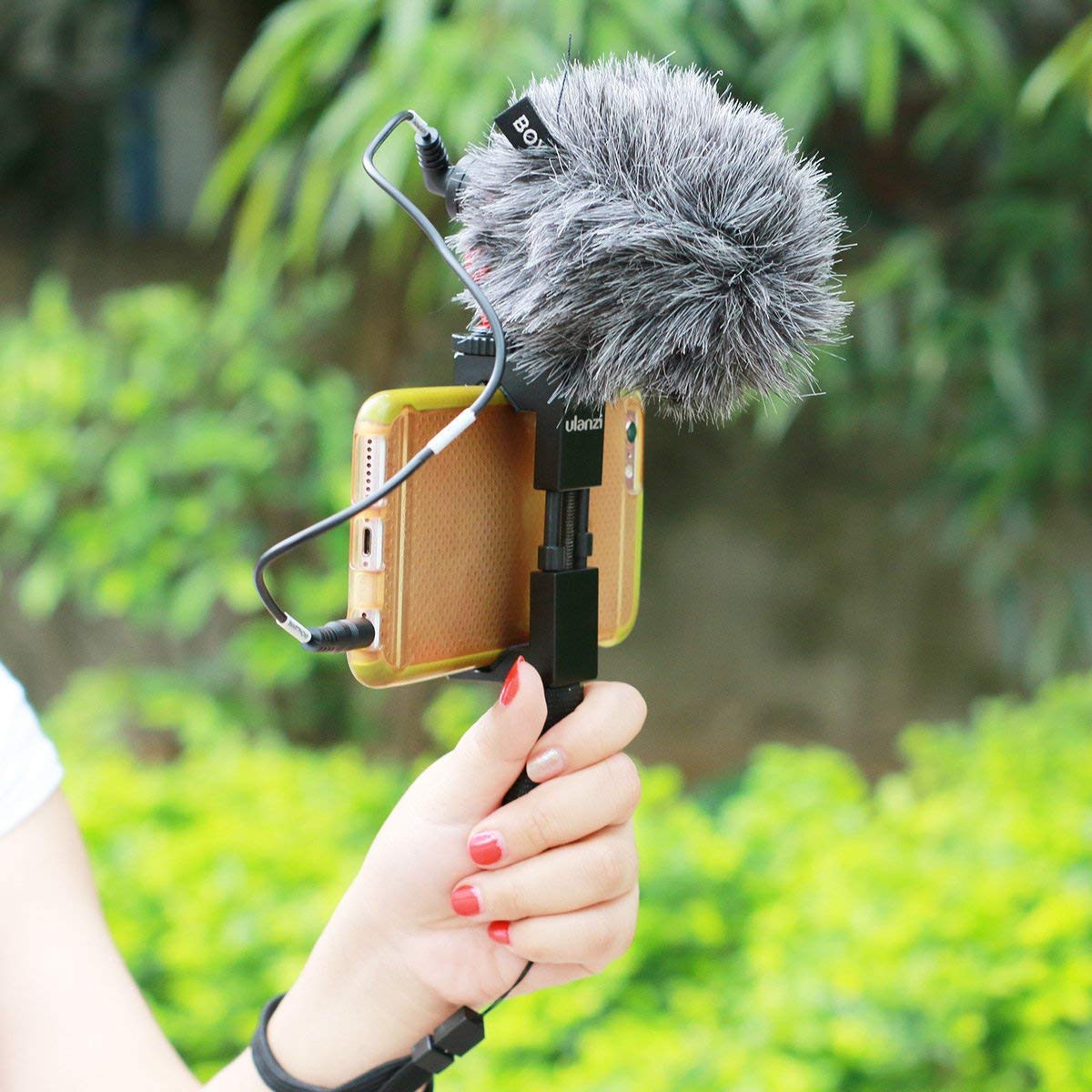 BOYA by-MM1 mikrofon wideo YouTube Vlogging Facebook Livestream Recording Shotgun Mic do iPhone Samsong Smartphone DJI Osmo Mobile 2/3, do Zhiyun Smooth 4/q2, Freevision vilta m Pro, Feiyu Gimbal
