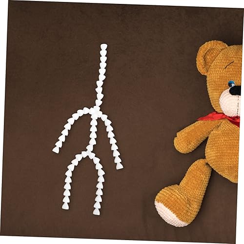 Miniatura 8 de EXCEART 30 piezas de muñeca de esqueleto silencioso DIY muñeca cuerpo juguetes para niña figura marco oso muñeca cuerpo juguete muñeca esqueleto
