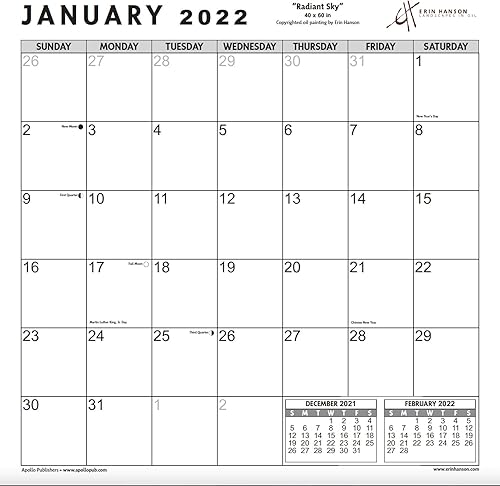 Miniatura 4 de Calendario Erin Hanson 2024 de paisajes costeros de California, bellas artes, calendario de pared grande con pinturas costeras impresionistas