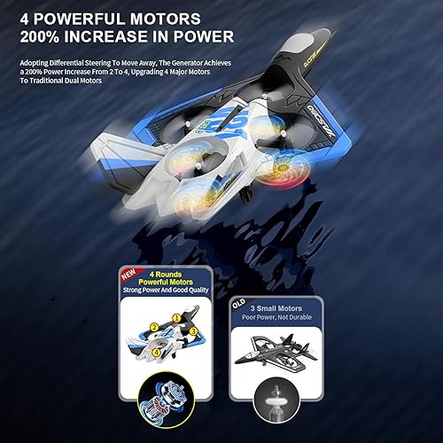 Miniatura 7 de GoolRC Avión RC con cámara 4K, avión RC de 6 canales, avión de control remoto de 2.4 GHz, planeador RC de espuma, avión RC fácil de volar, avión RC