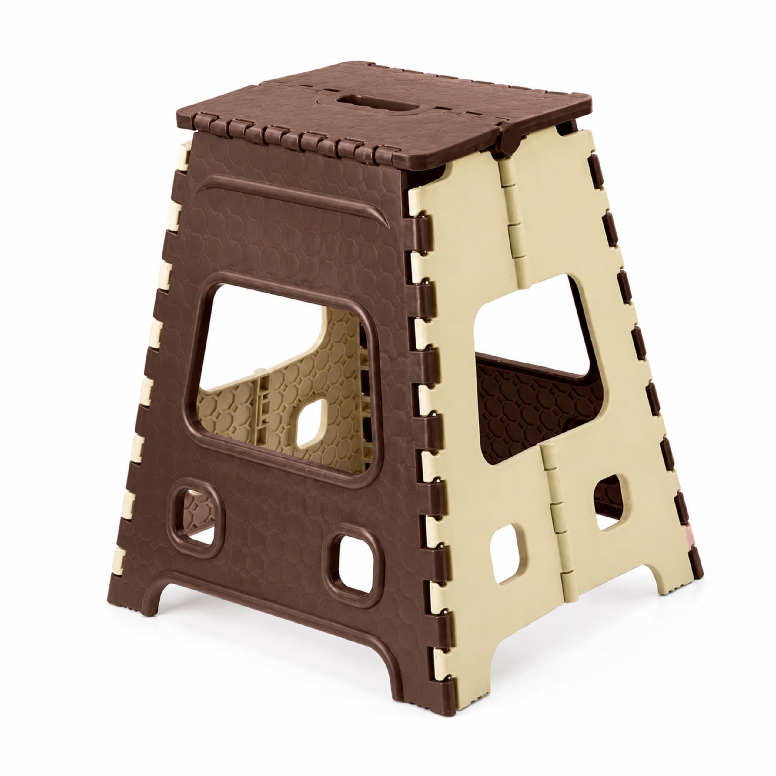 Foldable Step Table Stool with Handle | Folding Step Stool | Portable Plastic Stool-image-19