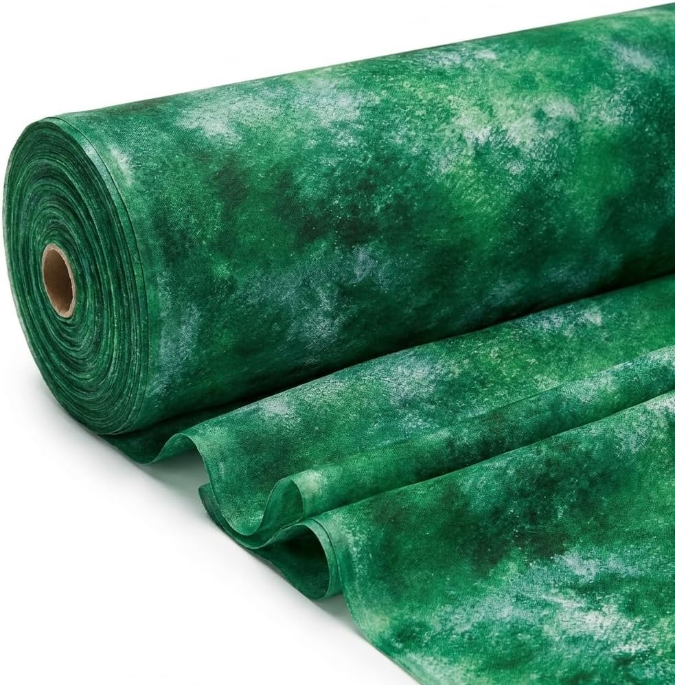 Anderson's Green Mottled Gossamer Fabric Roll, 19" Wide x 100 Yard roll, Sheer Fabric for Wedding Decorations, Baby Shower, Gender Reveal, Prom, Homecoming, Event Photo Backdrops, Drapes