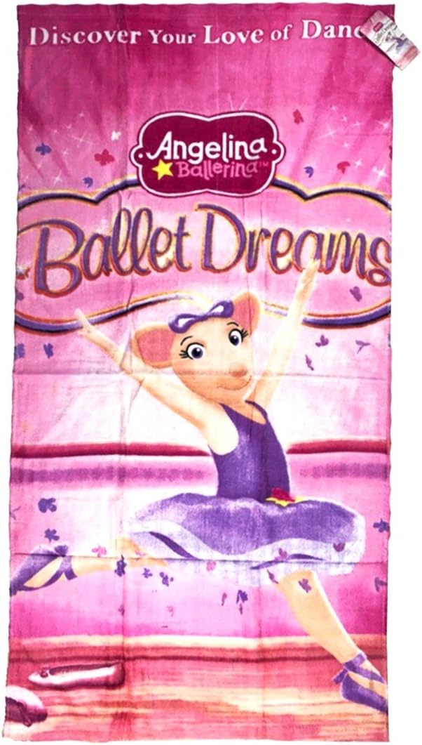 Angelina Ballerina Terry Bath Towel, 20X40