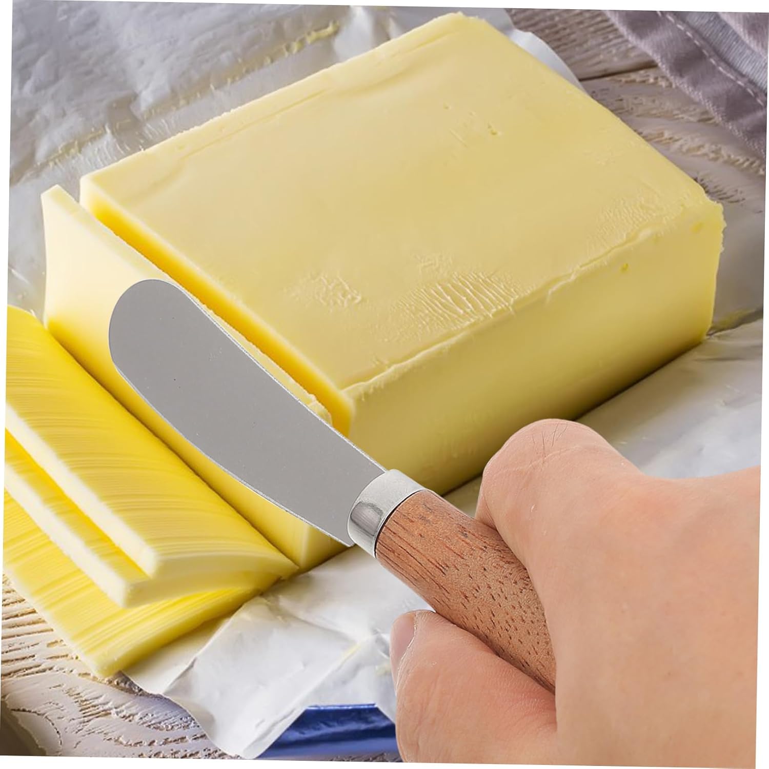 ABOOFAN Ergonomic Cheese Knife Butter Spreader Butter Scraper Jam Spreader for Home Use