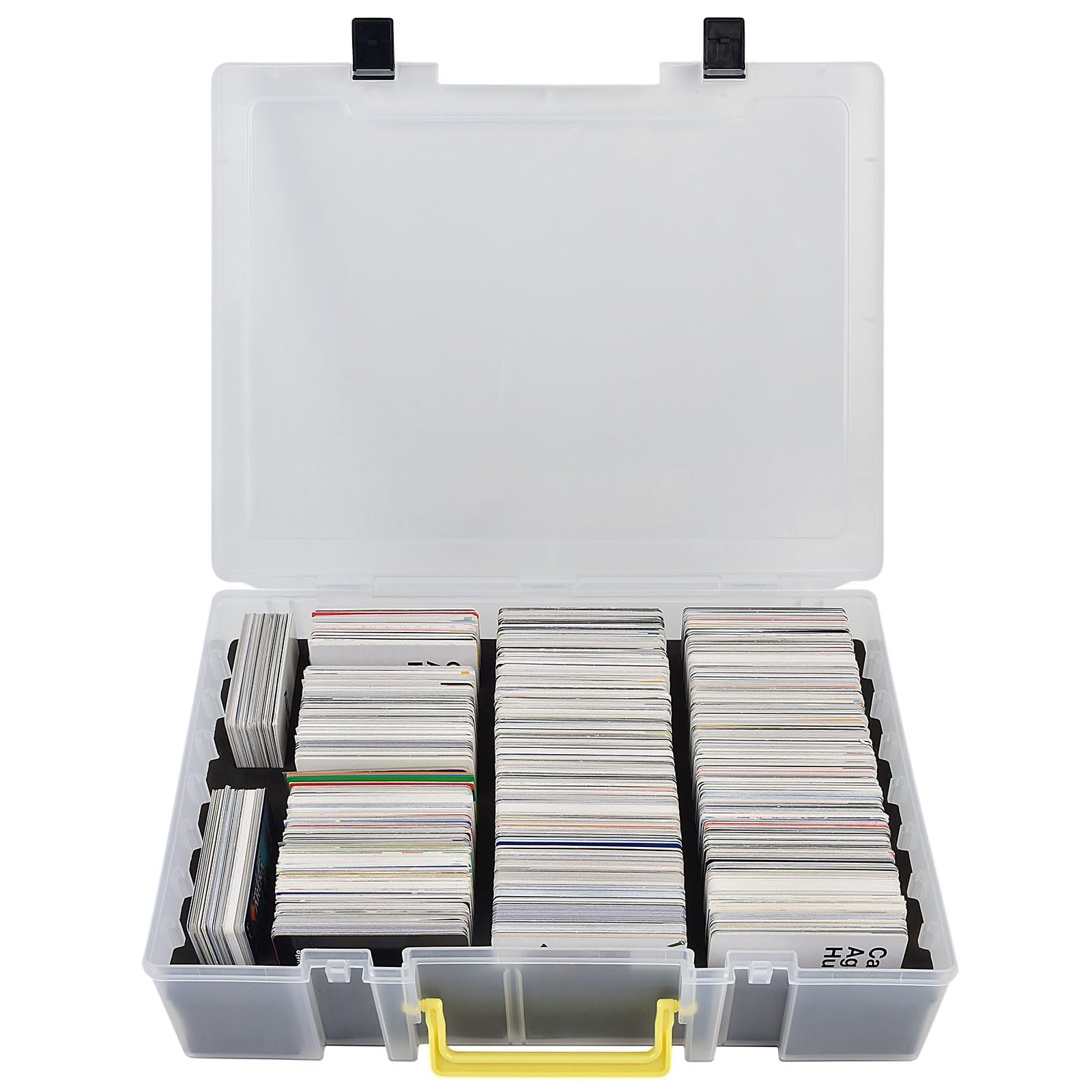 2200+ card storage box for trading cards, deck boxes with dividers for Cards Against Humanity C.A.H/for Magic The Gathering MTG/for TCG YuGiOh Sports Card & Expansions (White)