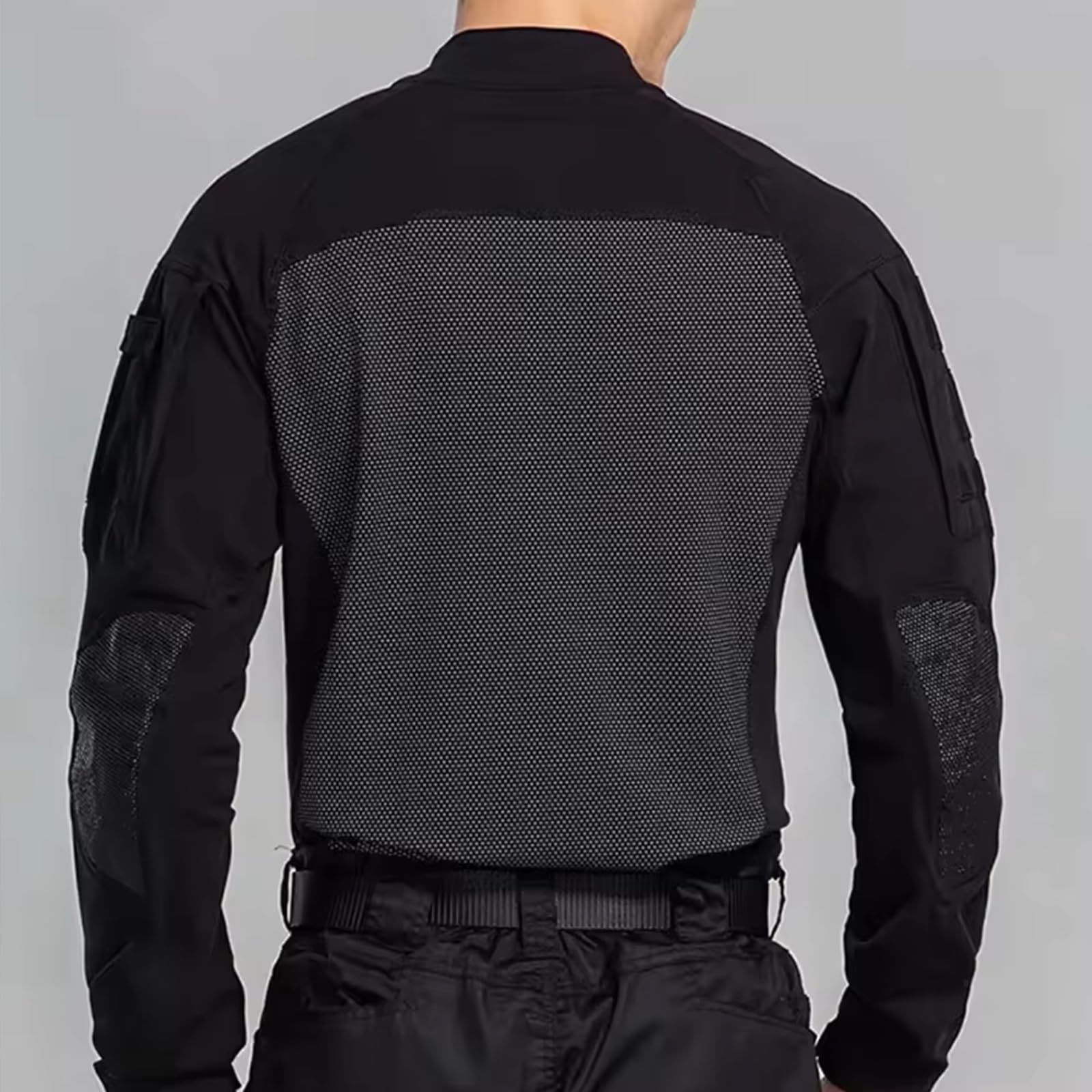 Conjunto de camisa y pantalones tácticos para hombre, uniforme de manga larga con cremallera de 1/4, para senderismo, trabajo al aire libre
