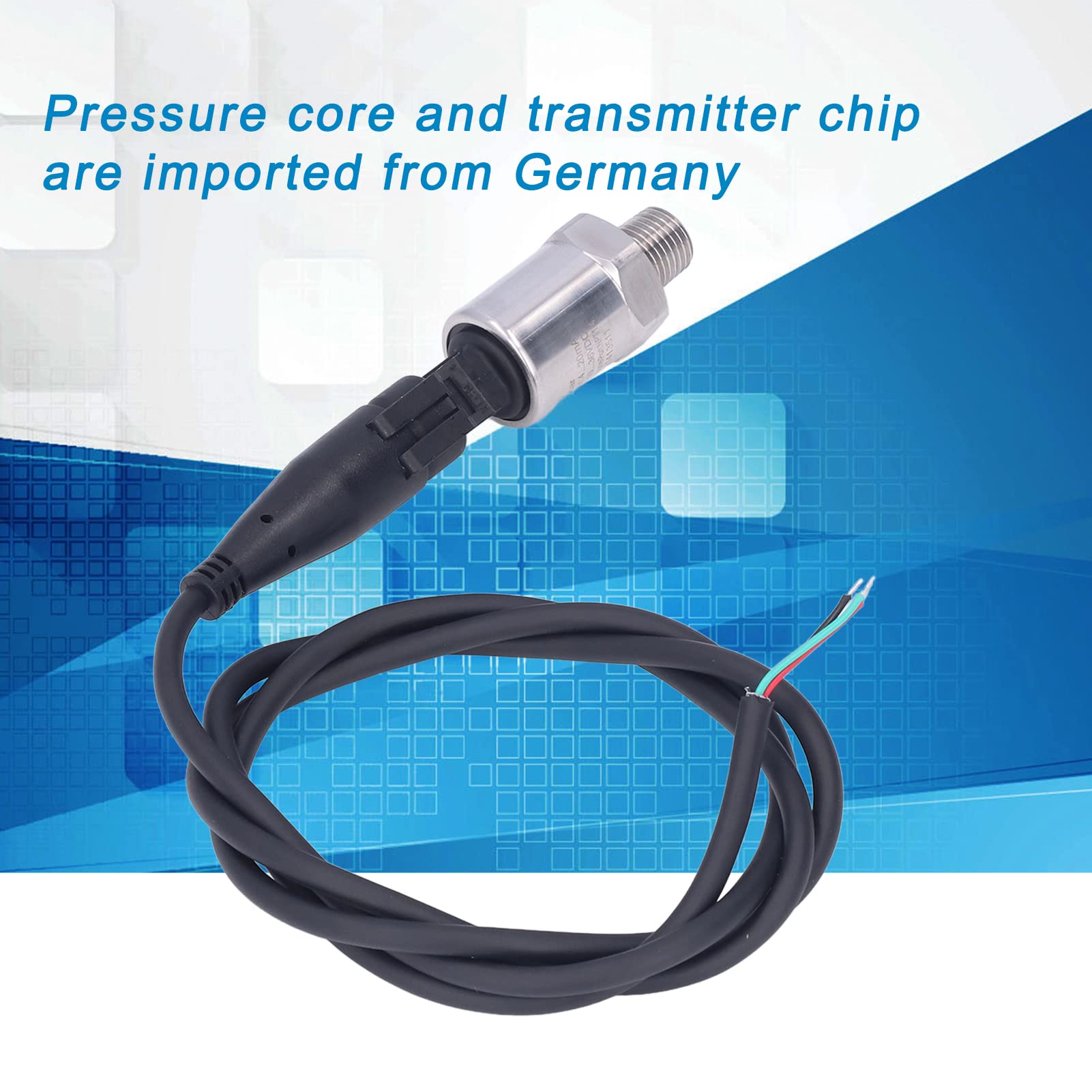 Pressure Transmitter, 0?16bar NPT1/4 4?20mA Packard Plug T2000 Pressure Transmitter Universal Transducer Sensor for Water and Air Pressure