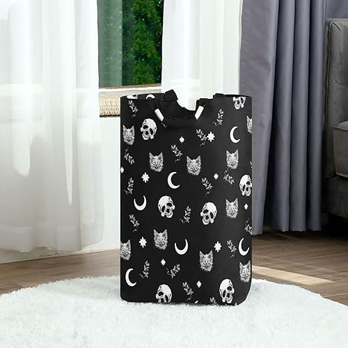 Miniatura 8 de Cesta de lavandería plegable de araña de Halloween con asas acolchadas, impermeable, duradera, cesta de almacenamiento para juguetes, organizador de