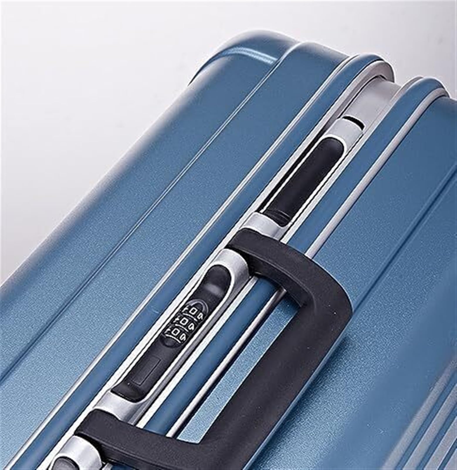 Valigia Valigie per Bagagli Trolley in Lega di Alluminio A Strisce Spesse Valigia Portatile Durevole Valige Bagaglio Mano(A,20inch)