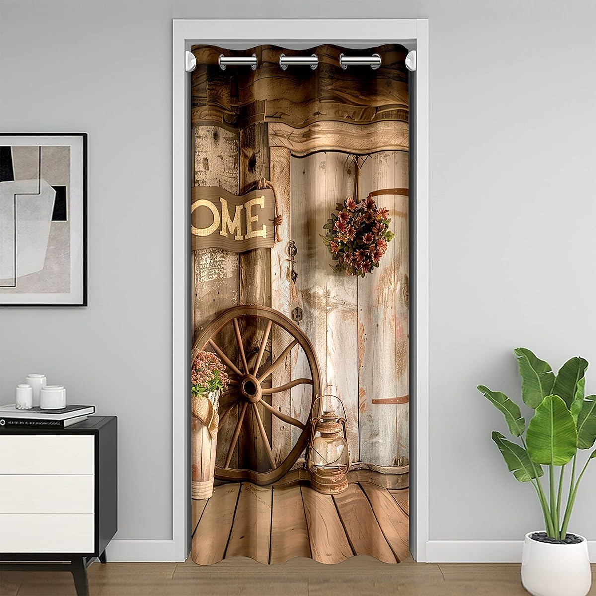 Rideau de porte pour separer les pieces et cacher la vue avec style