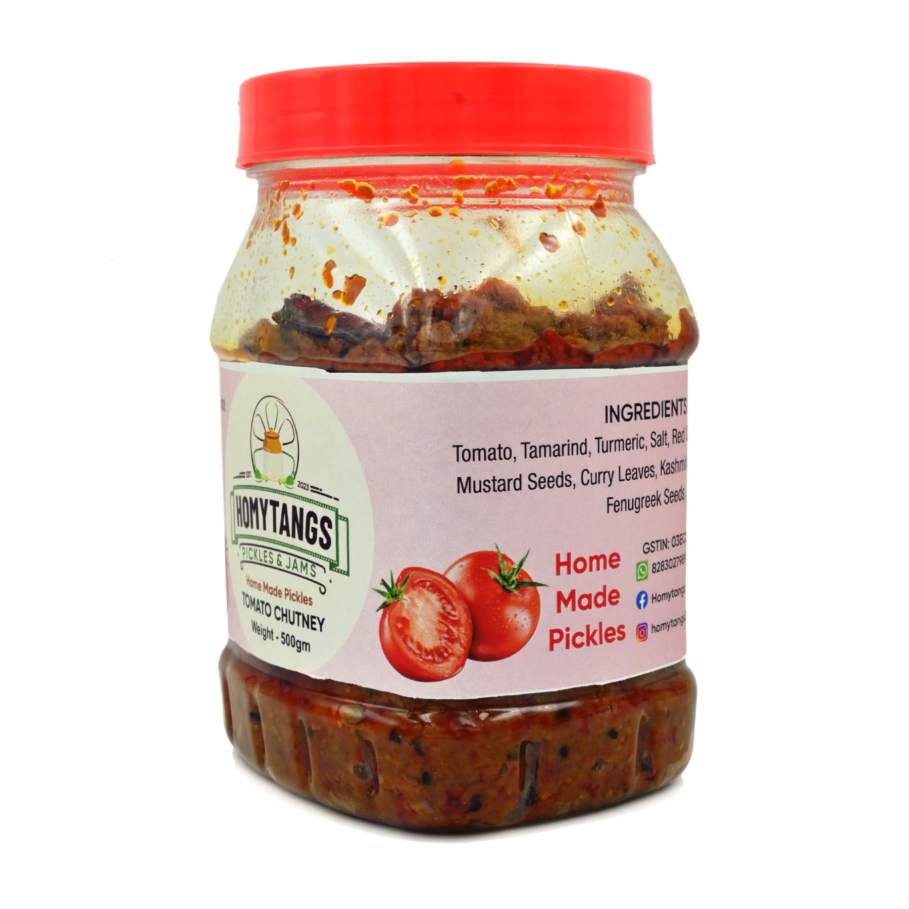 Homytangs Spicy Lemon Pickle 400g | Homemade Nimbu Ka Achar | Tangy Zesty Flavor | Traditional Recipe Natural Ingredients No Preservatives Hygienically Packed 3