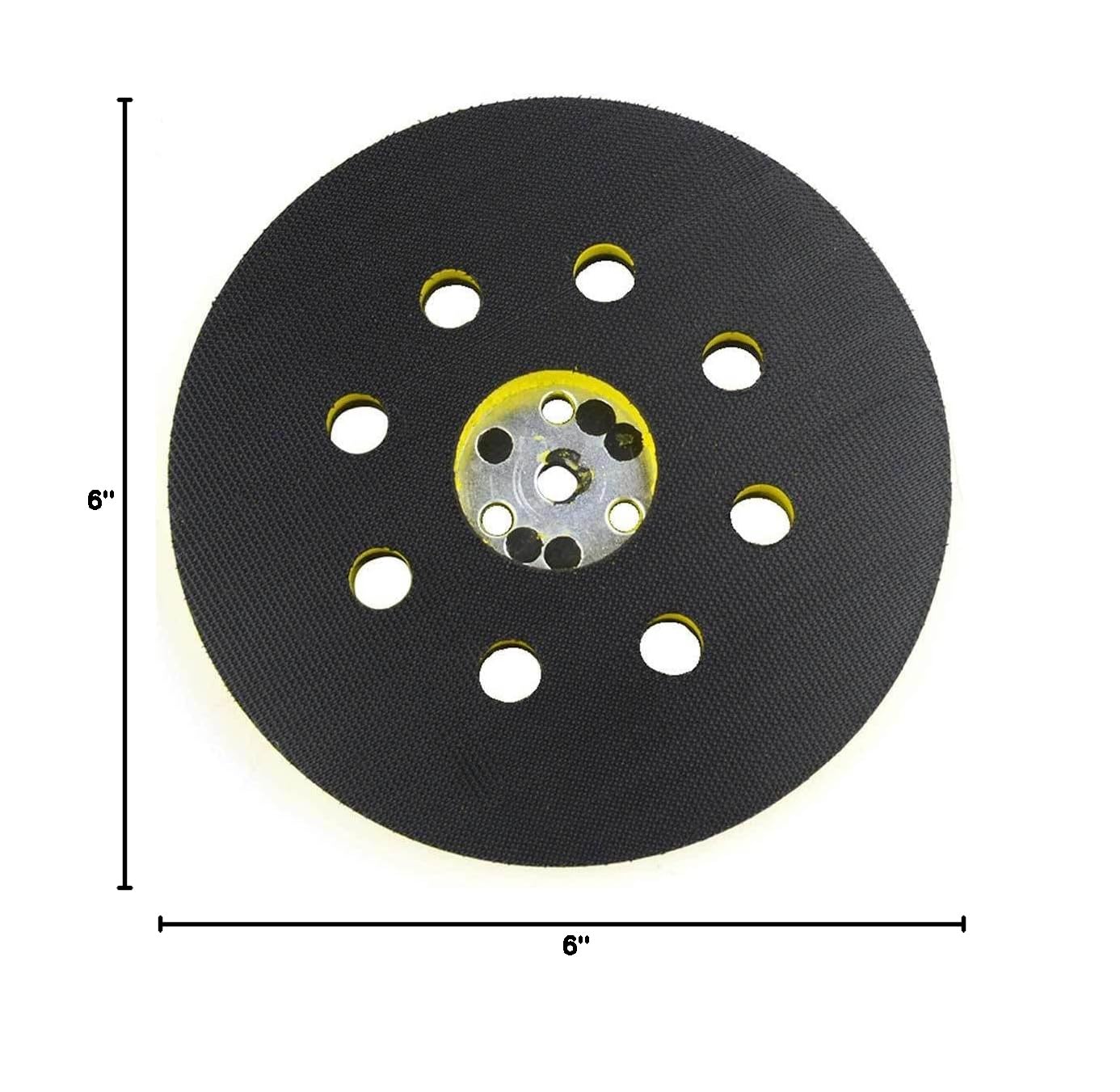 Replacement 2-Pack A-91207 6 Inch Hook & Loop Sander Pad with 8 Holes for BO6030 BO6040 Sander for Superior Pads for Abrasives RSP44