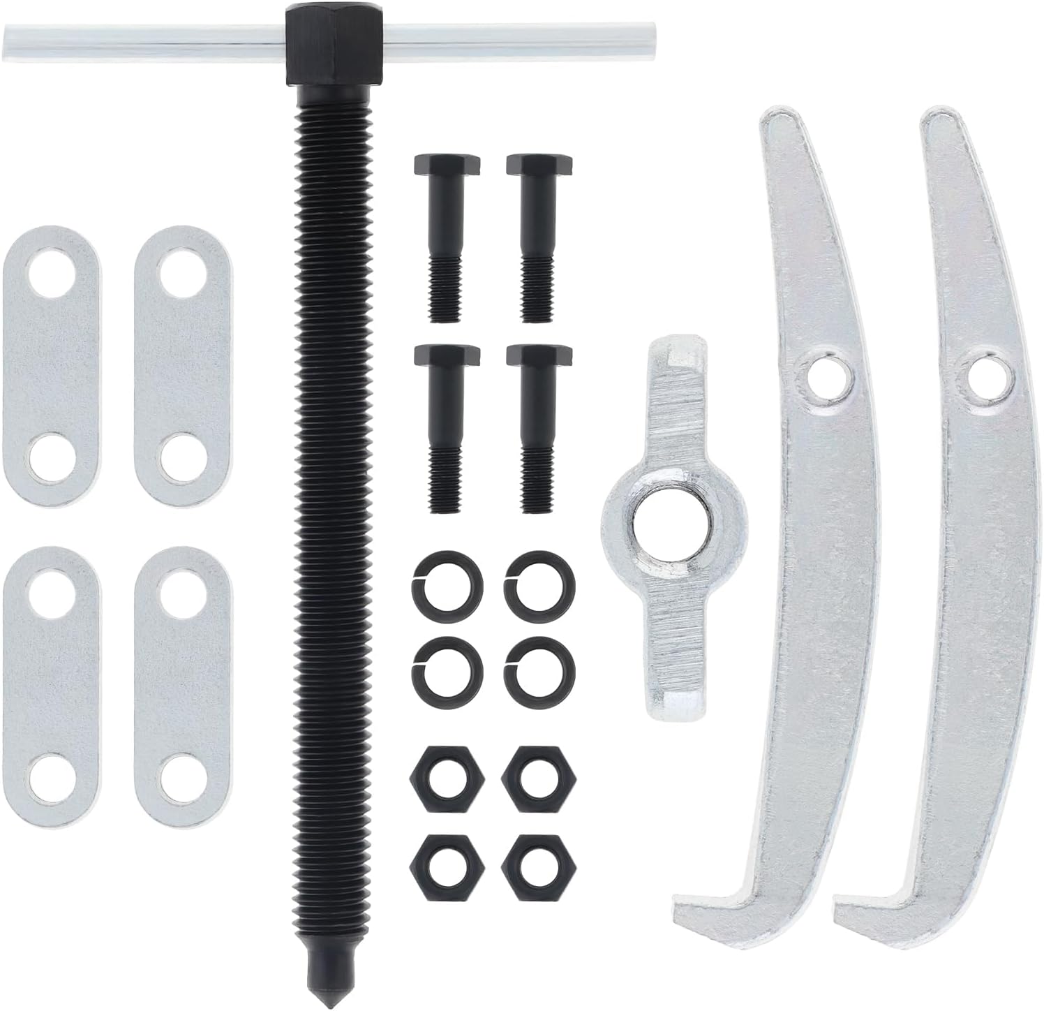 ChgImposs 3.15 Inch 2-Jaw Gear Puller, High Carbon Steel Heavy-Duty Bearing & Pulley Remover, Adjustable 10-80mm Jaw Spread, 2T Capacity