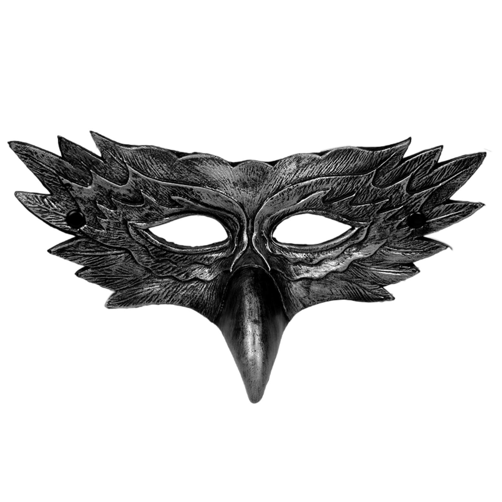 Dorugage Half Face Black Hawk masks | Cool Leather Bird masks | Half Face Halloween Costume Masks | Crow Animal Face Masque Accessories For Halloween Dress Up Party