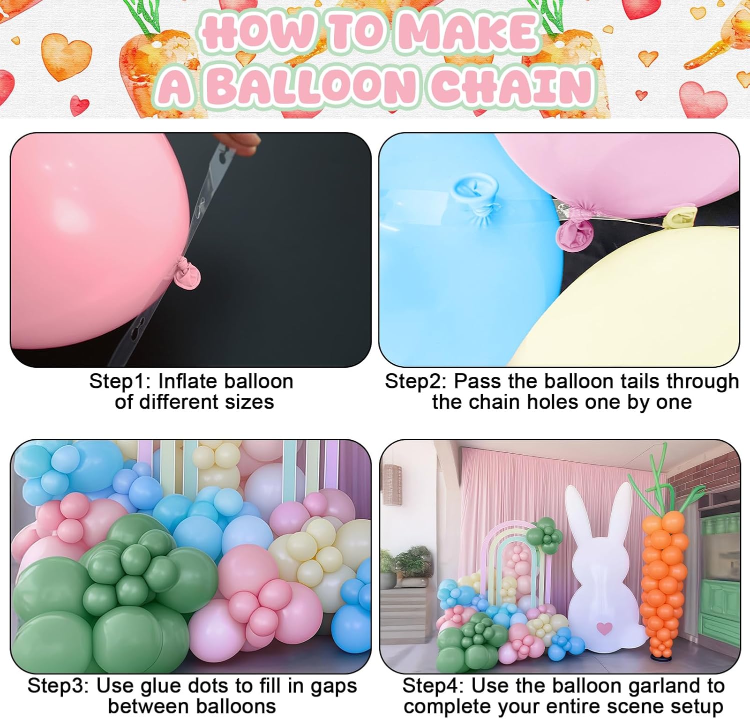 Pastel Rainbow Balloons Arch Kit, Easter Balloon Garland for Birthday Party Decorations, Pastel Pale Pink Light Blue Sage Dusty Green Orange Yellow Colorful Balloon for Spring Party Baby Shower Decor