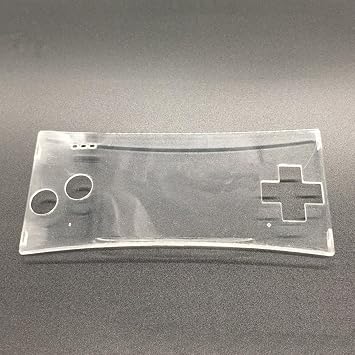 Front Upper Faceplate Shell Cover Panel Case for Gameboy Micro GBM - Clear