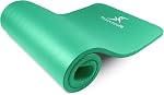 ProsourceFit 1 in and 1/2in Extra Thick Yoga Pilates Exercise Mat, Padded Workout Mat for Home, Non-Sip Yoga Mat for Men and Women