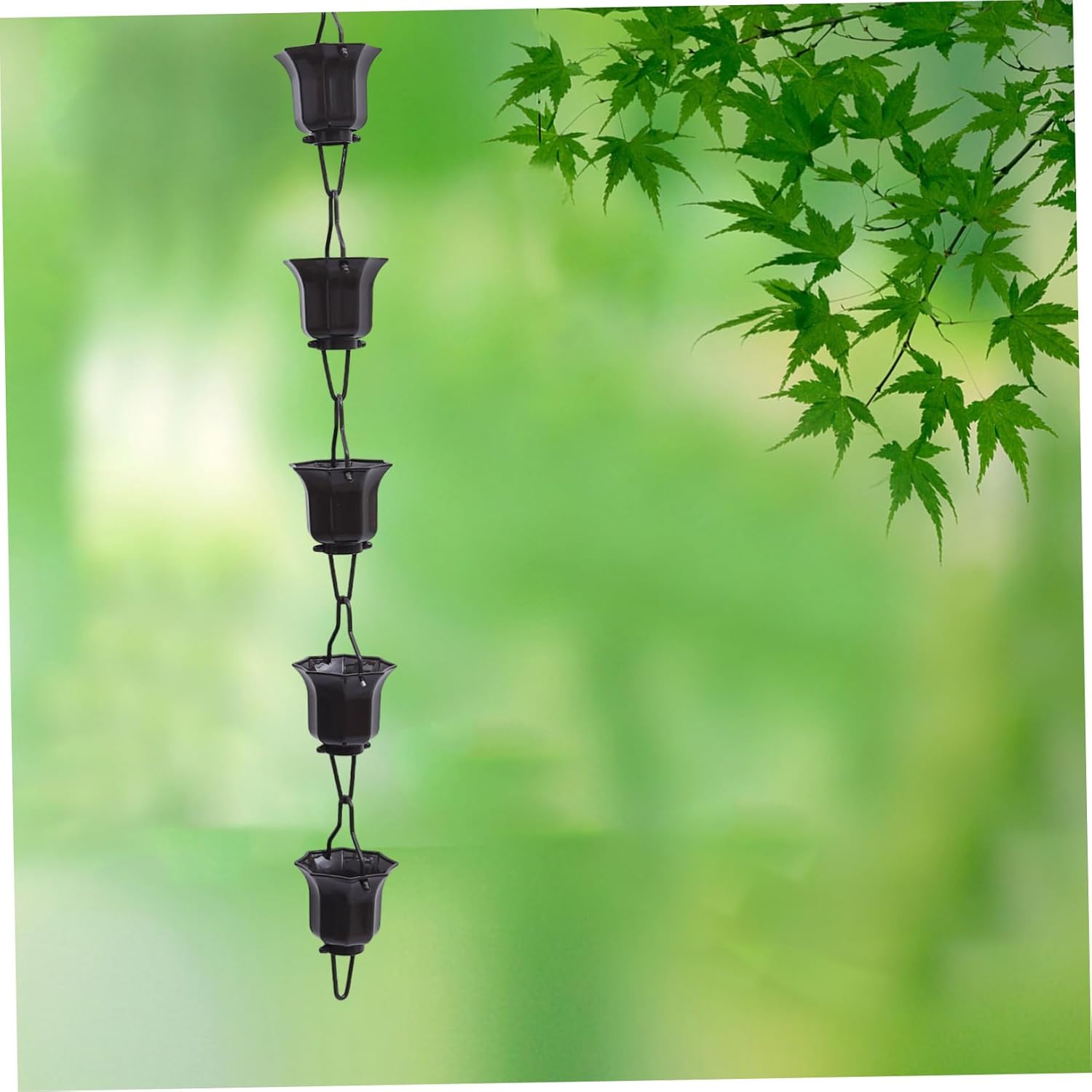 Lotus Rain Chain Easy Connect Detach Rustproof Material Japanese Garden Rain Chain for Gutter