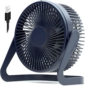 Amazon.com: FCLEIH Small Fan 6” USB Desk Fan 2 Speeds Strong Airflow ...