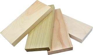 4PK Wooden Boards, 8 Inch - for Use in Density & Hardness Experiments - Poplar, Oak, Pine & Maple - Eisco Labs